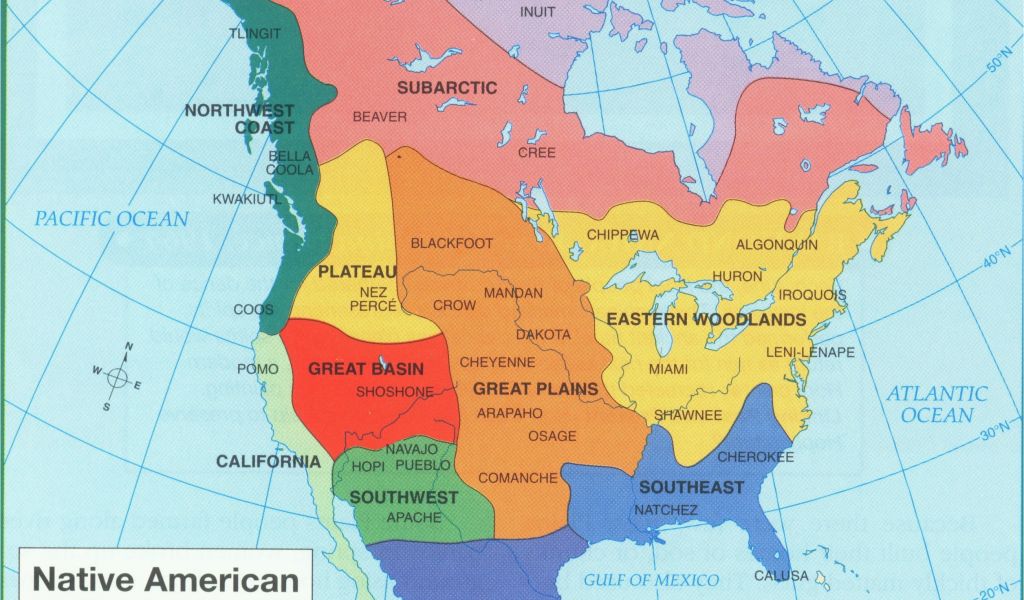 Indian Tribes In California Map Us Native American Tribes Map