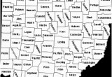 Indiana and Ohio County Map List Of Counties In Ohio Wikipedia