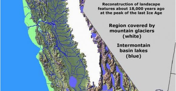 Industry California Map California Glaciation Ice Age Coastal Maps Pinterest