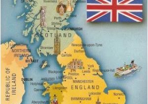 Interactive Map Of England Postcard A La Carte 2 United Kingdom Map Postcards Uk Map Of