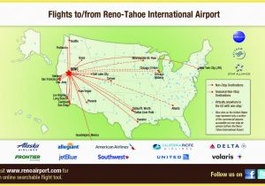 International Airports In California Map Flight Info Non Stop Destinations Reno Tahoe International Airport
