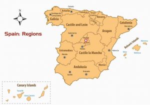 International Airports In Spain Map Regions Of Spain Map and Guide