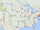 Iowa Minnesota Road Conditions Map This Map Shows the Ultimate U S Road Trip Mental Floss