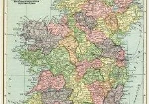 Ireland Clan Map Ireland Map Vintage Map Download Antique Map C S