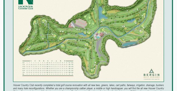 Ireland Golf Course Map Hoover Country Club Course Map Hcc Golf Our Beautiful