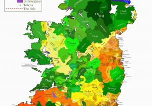 Ireland History In Maps Clan Map Of Ireland Irish origenes Use Family Tree Dna to