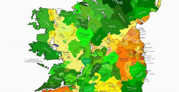 Ireland Lakes Map Clan Map Of Ireland Irish origenes Use Family Tree Dna to