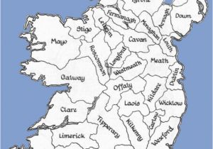 Ireland Last Name Map Counties Of the Republic Of Ireland