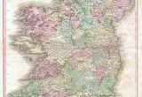 Ireland Map by County File 1818 Pinkerton Map Of Ireland Geographicus Ireland