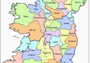 Ireland Map Showing Counties Map Of Counties In Ireland This County Map Of Ireland Shows All 32
