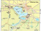 Ireland Map with attractions Killarney area Map tourist attractions Ireland Mo Chroa In