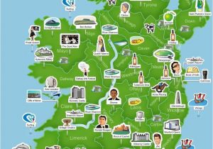 Ireland Map with attractions Map Of Ireland Ireland Trip to Ireland In 2019 Ireland Map