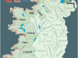 Ireland Map with attractions Wild atlantic Way Map Ireland Ireland Map Ireland Travel Donegal