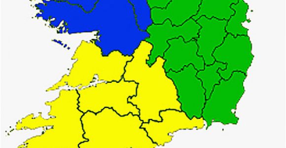 Ireland Province Map Counties Of the Republic Of Ireland