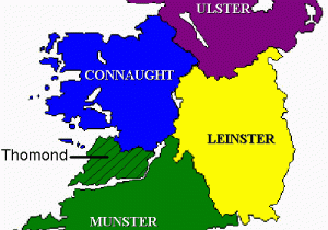 Ireland Provinces and Counties Map Provinces Of Ireland C 4th Century Irish Heritage Ireland Map