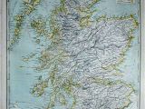 Ireland Rail Map Antique Map Letts S Railway and Statistical Map Of Scotland 1886