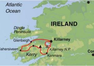 Ireland Ring Of Kerry Map Unspoilt Ring Of Kerry Cycling European tours From