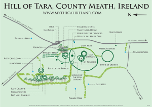 Ireland Stone Circles Map Mythical Ireland Ancient Sites the Hill Of Tara Teamhair