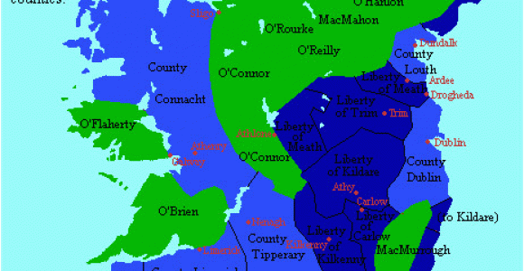 Ireland Surname Map the Map Makes A Strong Distinction Between Irish and Anglo