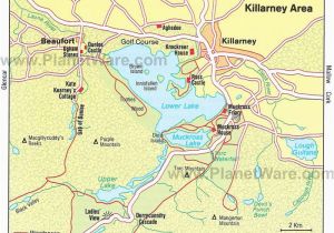 Ireland tour Map Killarney area Map tourist attractions Ireland Mo Chroa In
