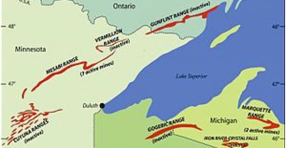 Iron Mountain Michigan Map Gogebic Range Wikipedia