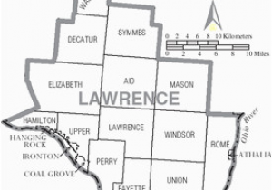 Ironton Ohio Map Lawrence County Ohio Wikivisually