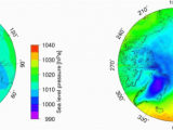 Isobar Map Europe A Sea Level Pressure and B Two Meter Temperature Data