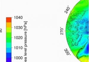 Isobar Map Europe A Sea Level Pressure and B Two Meter Temperature Data