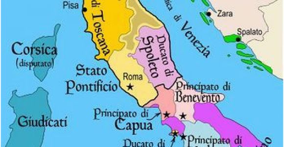 Italy Districts Map Map Of Italy Roman Holiday Italy Map European History southern
