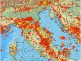 Italy Earthquake Map Earthquake Magnitude 4 2 northern Italy 2018 November 18 12