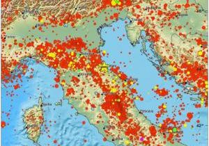 Italy Earthquake Map Earthquake Magnitude 4 2 northern Italy 2018 November 18 12