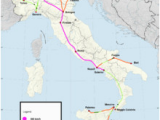 Italy High Speed Train Map Rail Transport In Italy Wikipedia