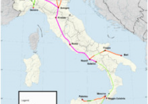 Italy High Speed Train Map Rail Transport In Italy Wikipedia