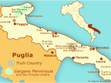 Italy Holiday Destinations Map Maps and Places to See In Puglia