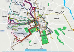Italy Map with Airports Local Bus Routes Lines Stops Public Transport Alsa Network System