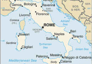 Italy Mediterranean Coast Map Fast Facts On Italy Rome and the Italian Peninsula