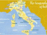 Italy Mediterranean Coast Map where to Go On the Mediterranean Coast Of Italy