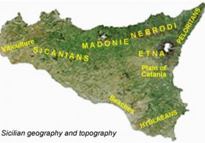 Italy Mountain Ranges Map Mountains Of Sicily Sicily S Mountains Sicilian Mountain Ranges