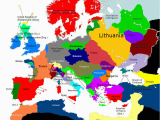 Italy On Europe Map Europe 1430 1430 1460 Map Game Alternative History Fandom