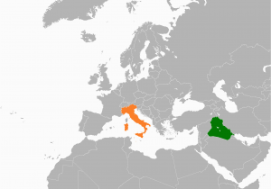 Italy On the World Map Iraq Italy Relations Wikipedia