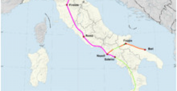 Italy Rail Map Train Routes In Italy Rail Transport In Italy Wikipedia