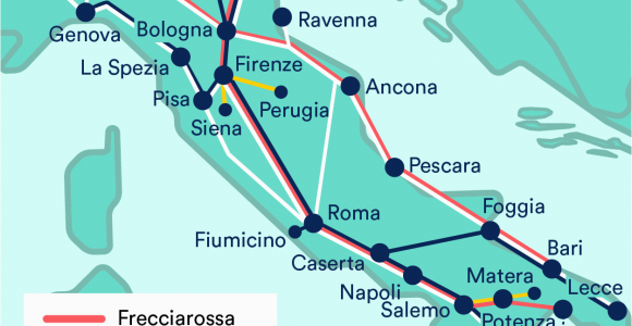 Italy Rail Network Map Fdrmc Italy