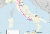 Italy Rail Network Map Rail Transport In Italy Wikipedia