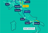 Italy Train Maps Trenitalia Map with Train Descriptions and Links to Purchasing