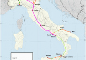 Italy Train Network Map Rail Transport In Italy Wikipedia