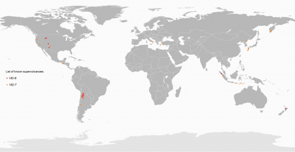 Italy Volcano Map Supervolcano Wikipedia