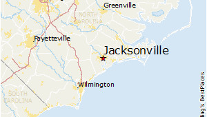 Jacksonville north Carolina Map Map Of Jacksonville north Carolina Bnhspine Com