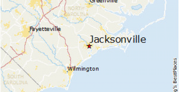 Jacksonville north Carolina Map Map Of Jacksonville north Carolina Bnhspine Com