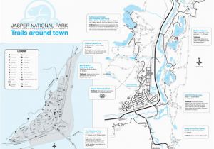 Jasper Colorado Map Map Of Jasper National Park Points Of Interest Jasper National Park