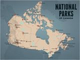 Jasper National Park Canada Map Canada National Parks Map 18×24 Poster